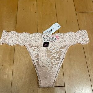 BNWT lace light pink thong free when you spend $50 or more
